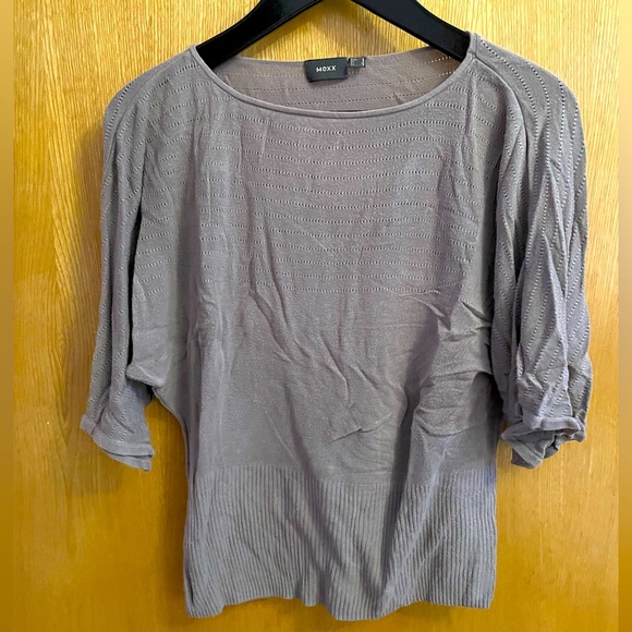 MEXX | knitted 3/4 sleeve oversized crew neck style top | size S - Picture 1 of 6